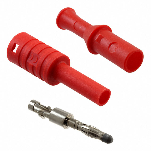 【CT2989-S-2】CONN BANANA PLUG SOLDER RED