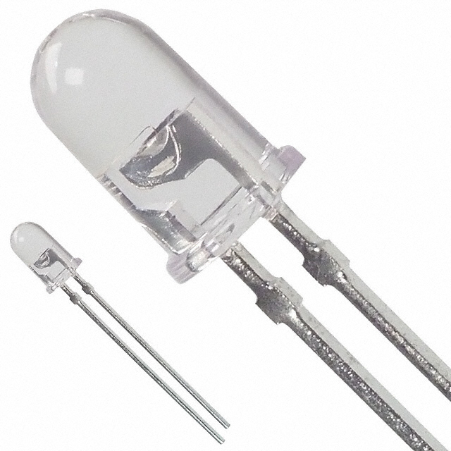 【HLMP-D155】LED RED CLEAR T-1 3/4 T/H