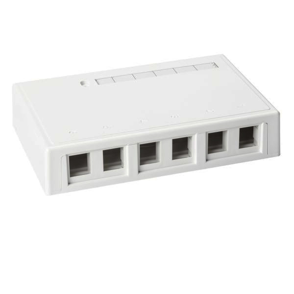 MOD BOX SMD 6PORT WHITE【SMBSIX-W】