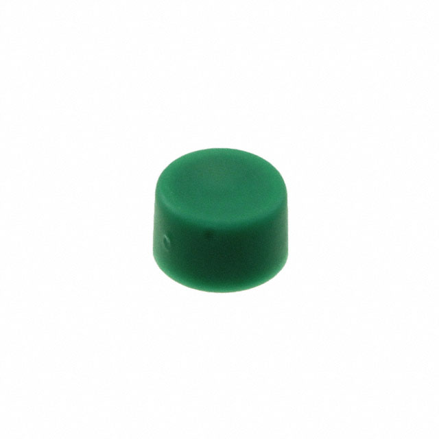 【U573】CAP PUSHBUTTON ROUND GREEN