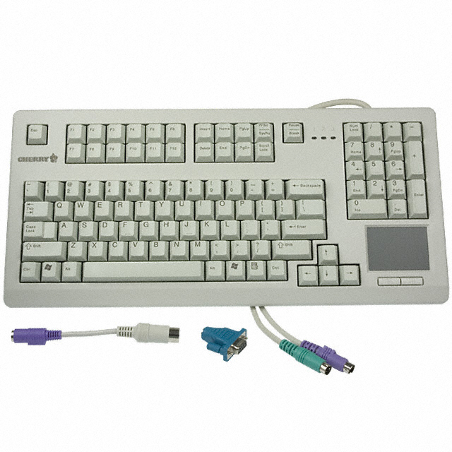 【G80-11900LTMUS-0】KEYBOARD COMPACT 104KY PS2 LTGRY