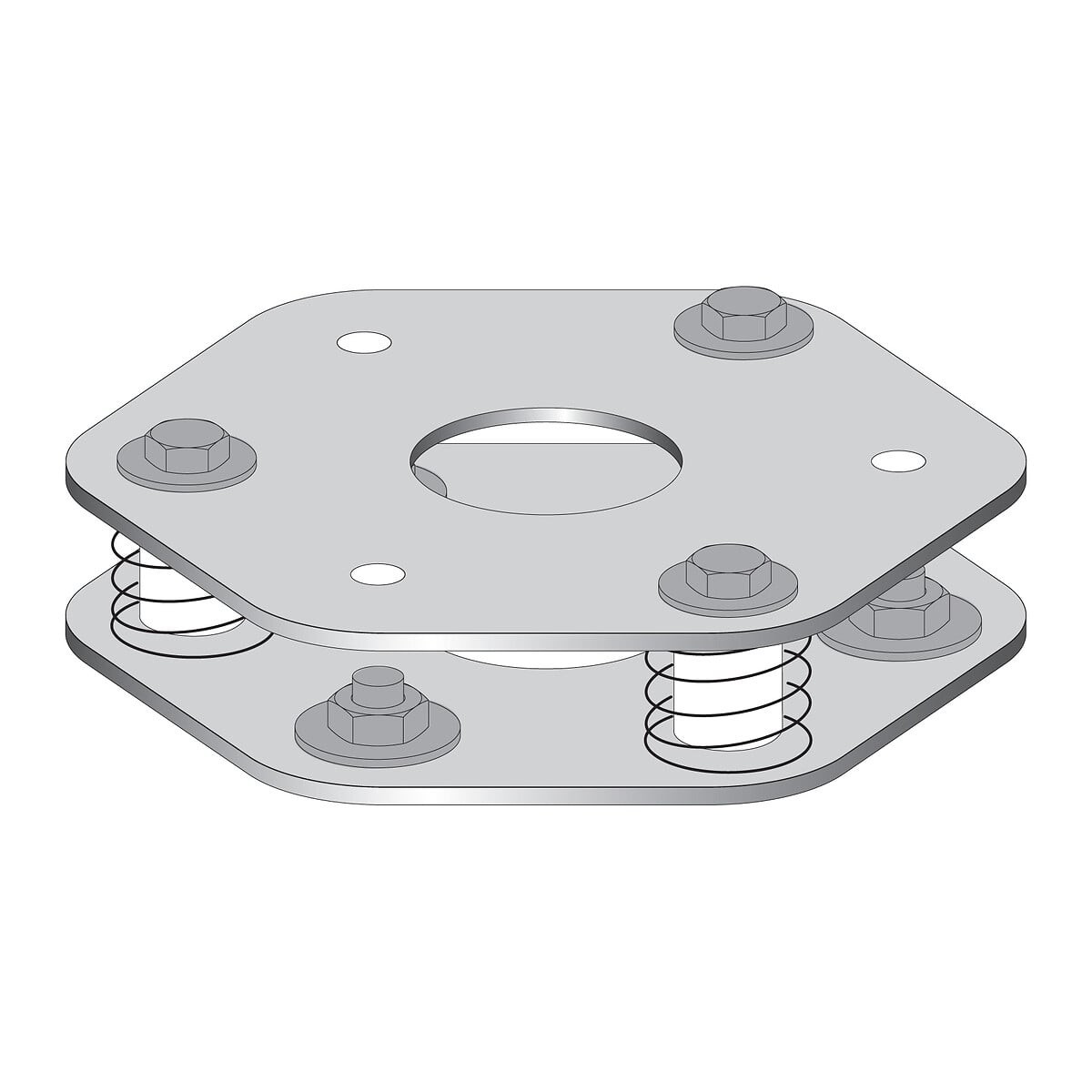 【XUSZFB2】DOUBLE COLUMN FIXING BASE