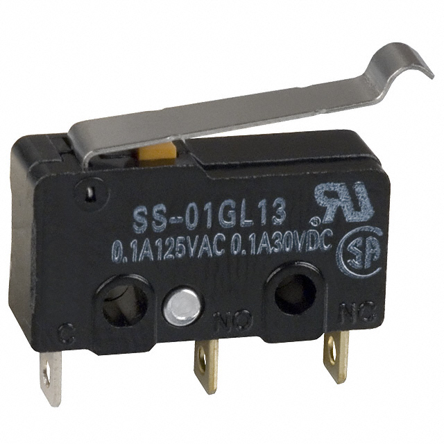 【SS-01GL13】SWITCH SNAP ACT SPDT 0.1A 125V