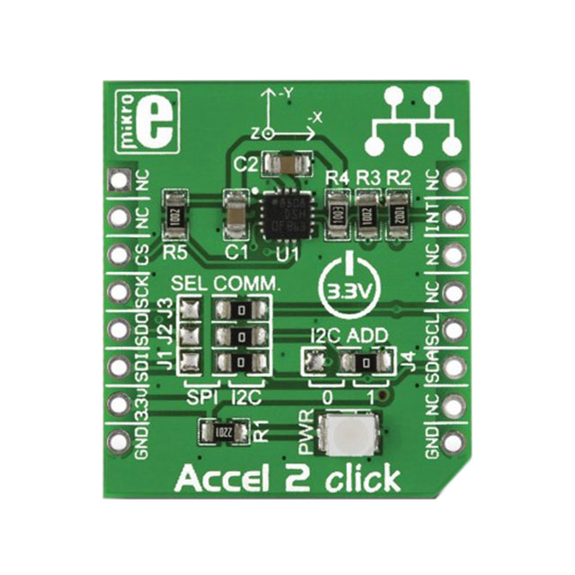 【MIKROE-1905】DEV BOARD ACCEL2 CLICK