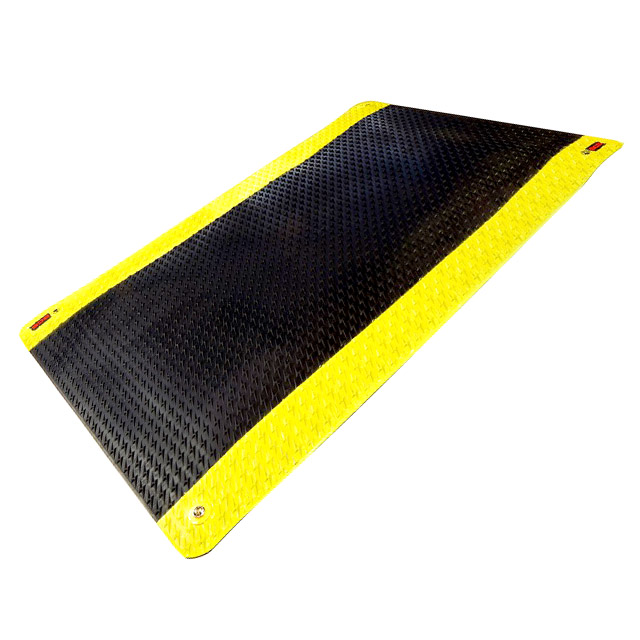 【770095】FLOOR RUBBER BLACK YELLOW 5'