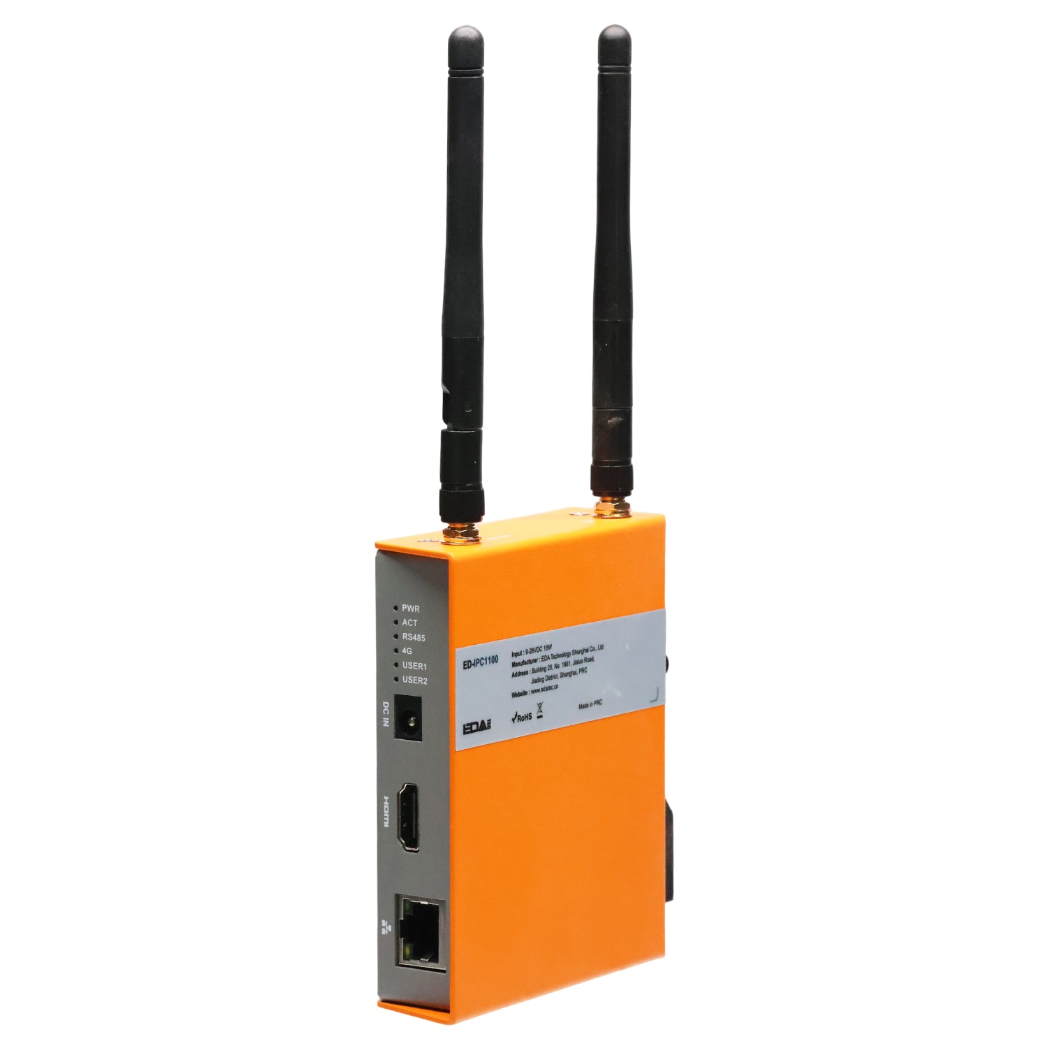 【ED-IPC1100-10008-4US】INDUSTRIAL PC W/ RPI CM0 485 4G[箱]