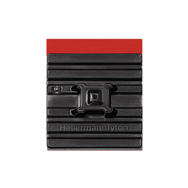 CABLE TIE HLDR QUAD ADHESIVE BLK【151-01527】