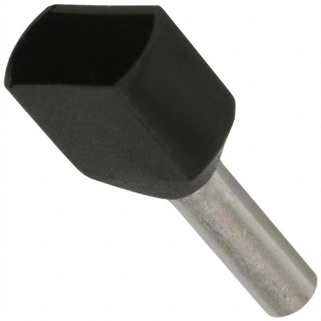 【FTD78-12-D】CONN FERRULE DIN TWO X 16AWG BLK