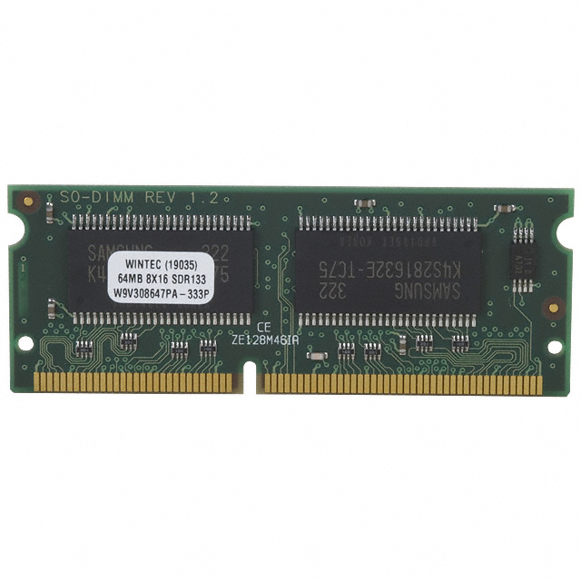 【W9V308647PA-333】MODULE SDRAM 64MB 144SODIMM