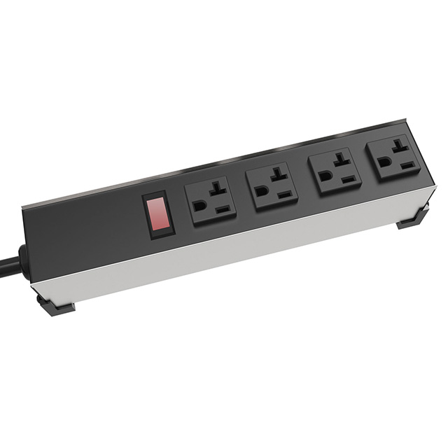 【1589T4F1】POWER STRIP 11" 20A 4OUT 6'CR
