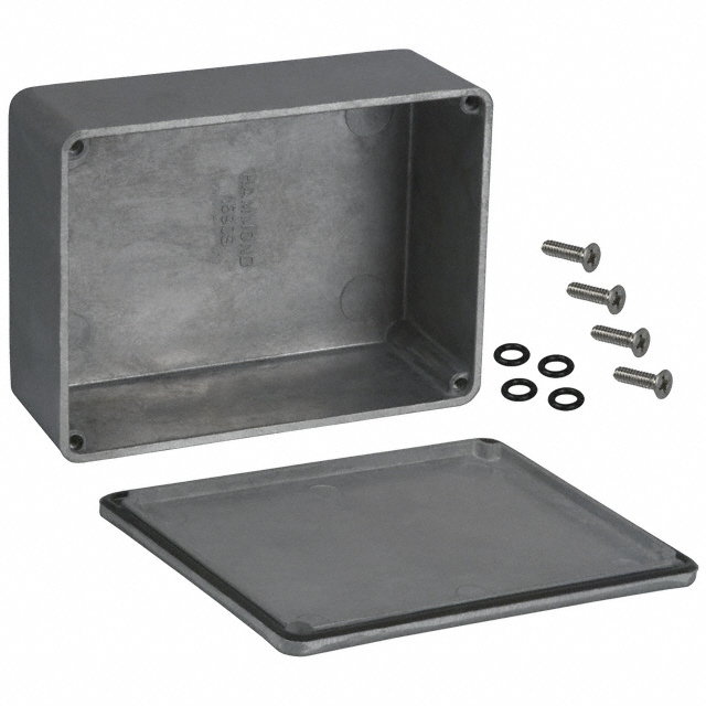 【1590WS】BOX ALUM 4.34"L X 3.23"W