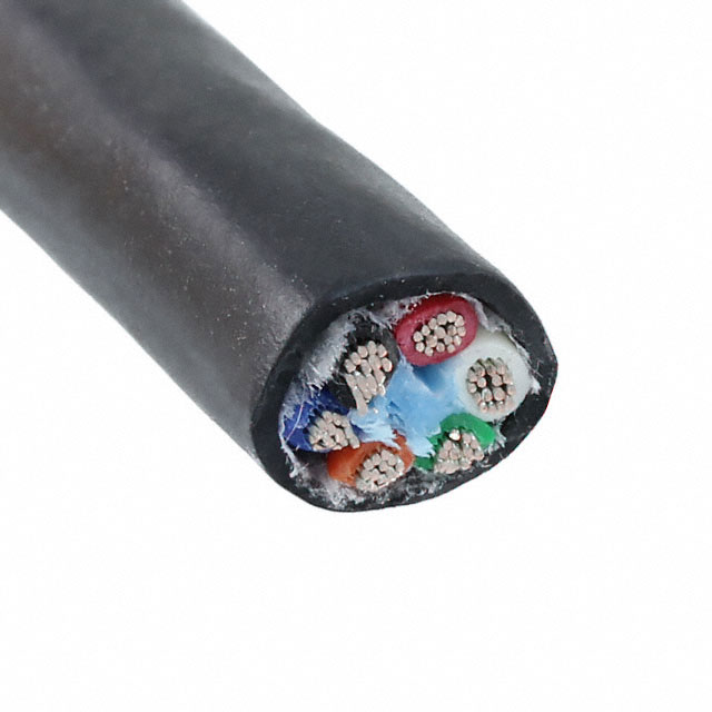 【25066 BK001】CABLE 6COND 18AWG BLACK FEET