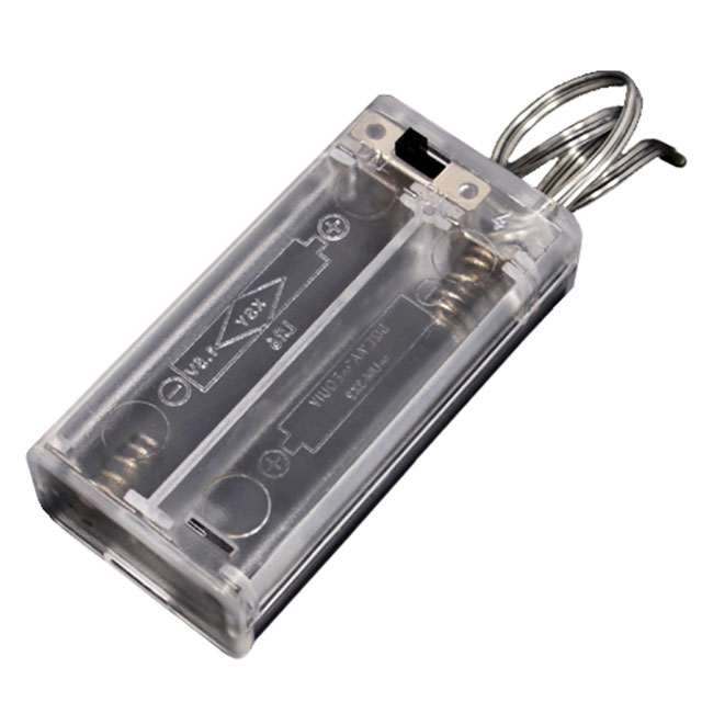 BATT HLDR AA 2 CELL 5.91" LEADS【320180003】