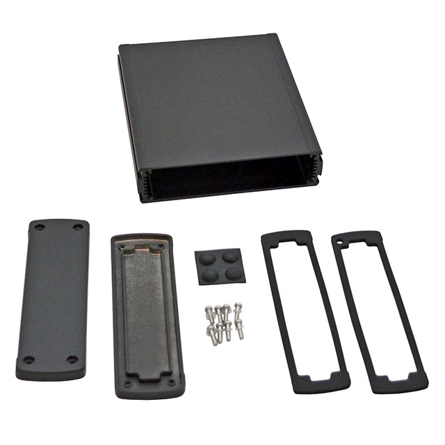 BOX ALUM BLACK 6.65"L X 5.77"W【EXN-23361-BK】