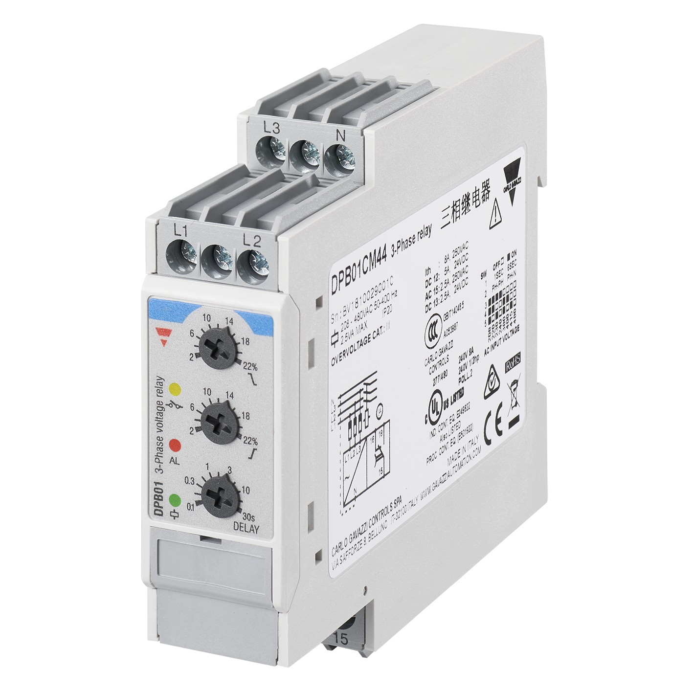 【DPB01CM44】3-PHASE STAR-DELTA TRUE RMS MONI