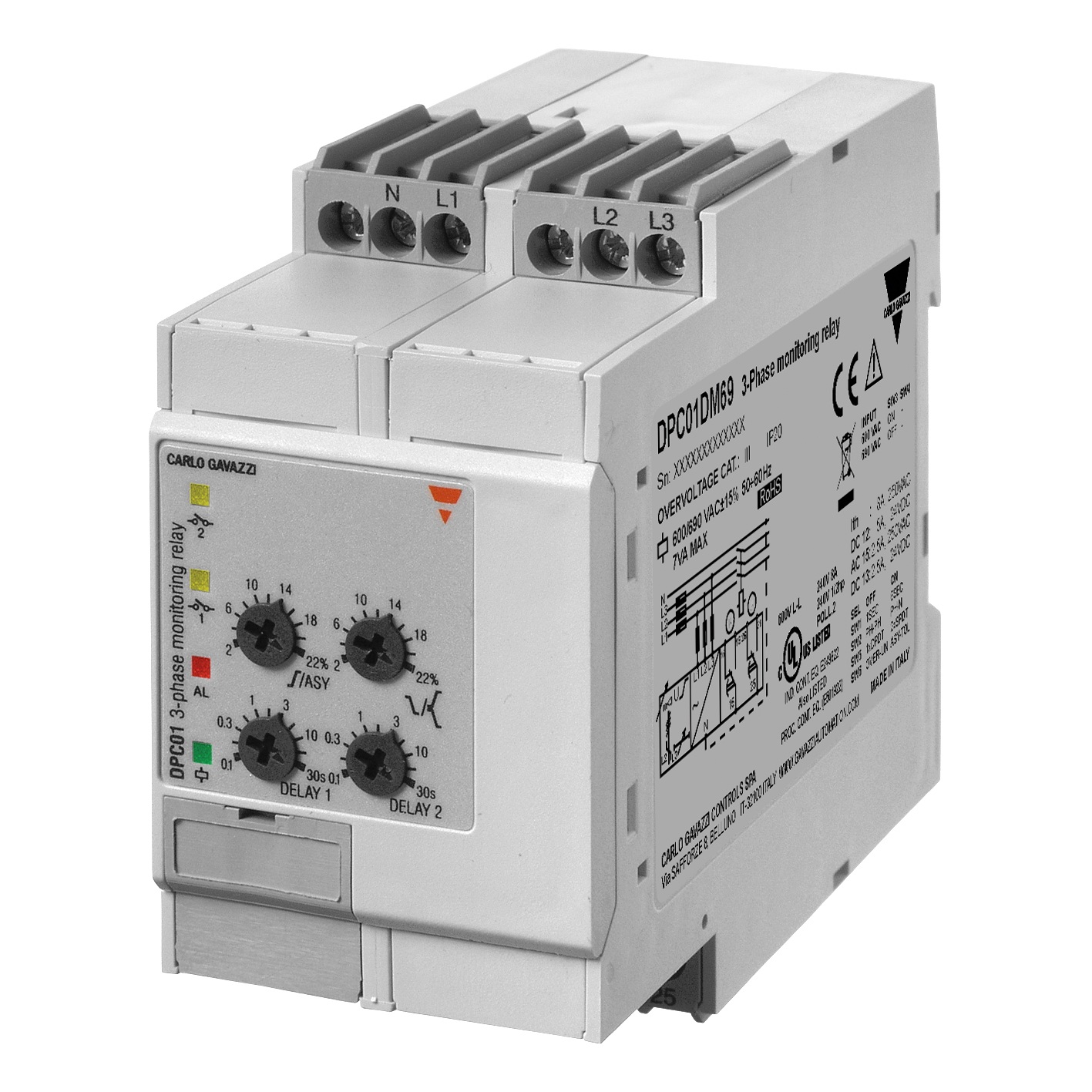 【DPC01DM11400HZ】3-PHASE STAR-DELTA TRUE RMS MONI