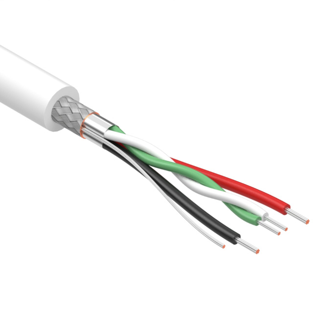 CABLE 4COND 26AWG/28AWG WHT【30-00873】