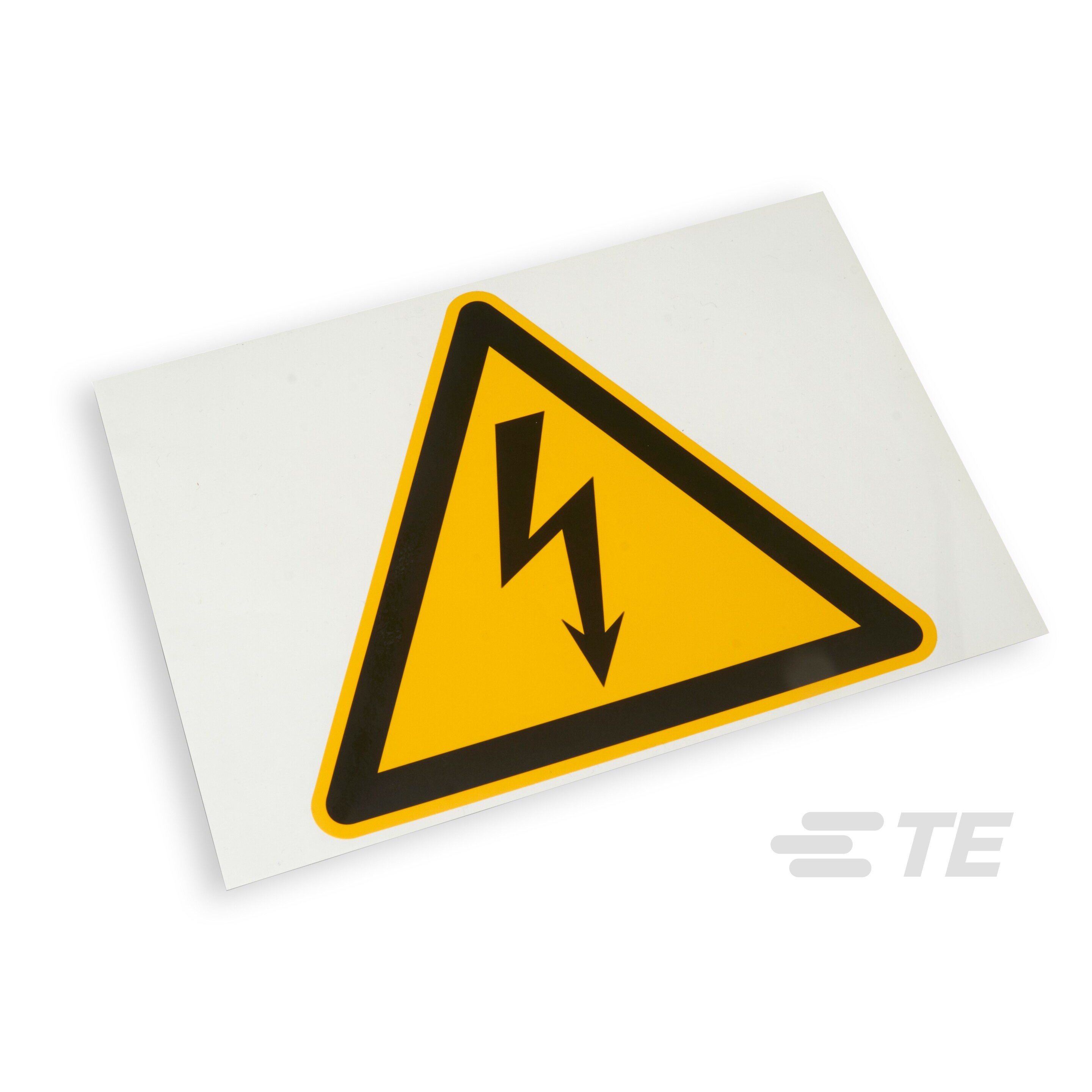 【ESSW1-200】LABEL ELECTRL WARN 7.87"W BK/YLL