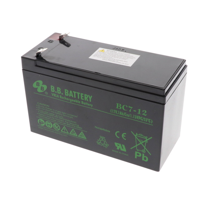 【BC7-12-T2】BATTERY LEAD ACID 12V 7AH