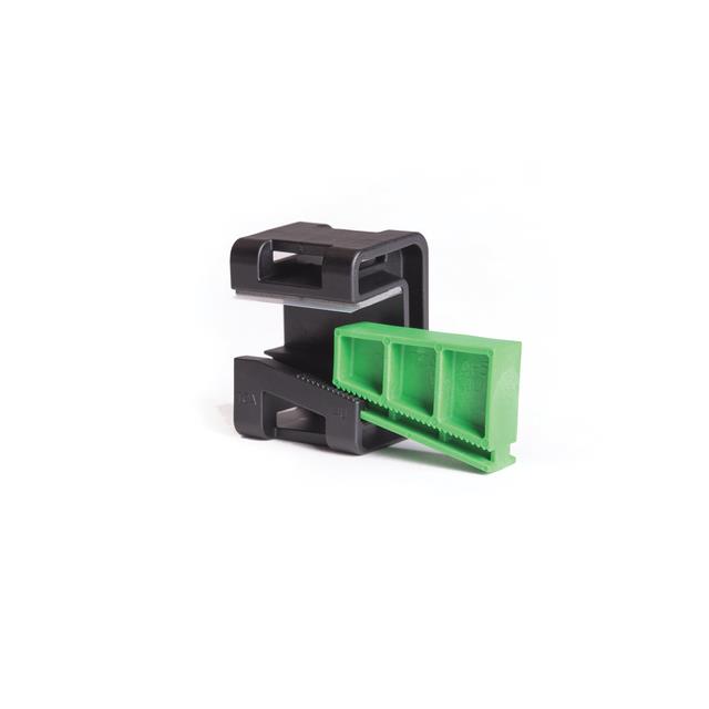 CABLE TIE HLDR QUAD ADH /GREEN【151-01565】