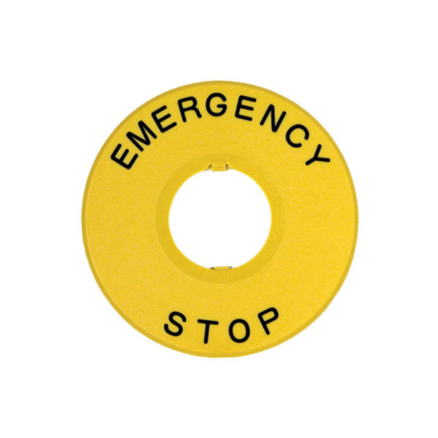 22MM EMERGENCY STOP NAMEPLATE"【HWAV-27】