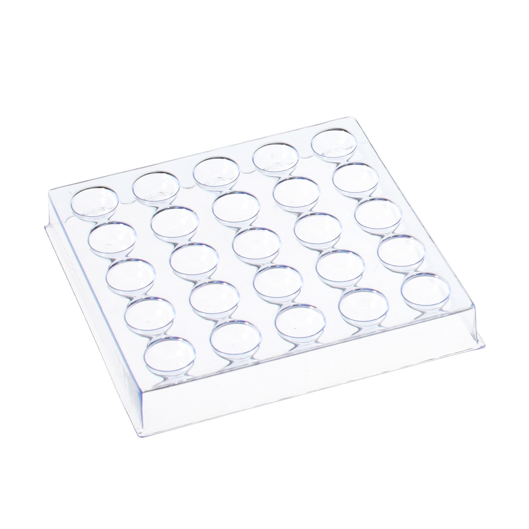 【3466】2.56" SQUARE TRAY WITH (25) 7.75