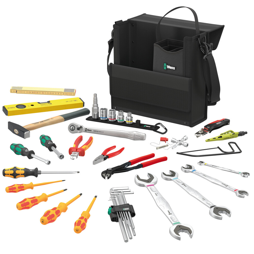 【05136071001】WERA 2GO SHK 1 TOOL SET FOR PLUM