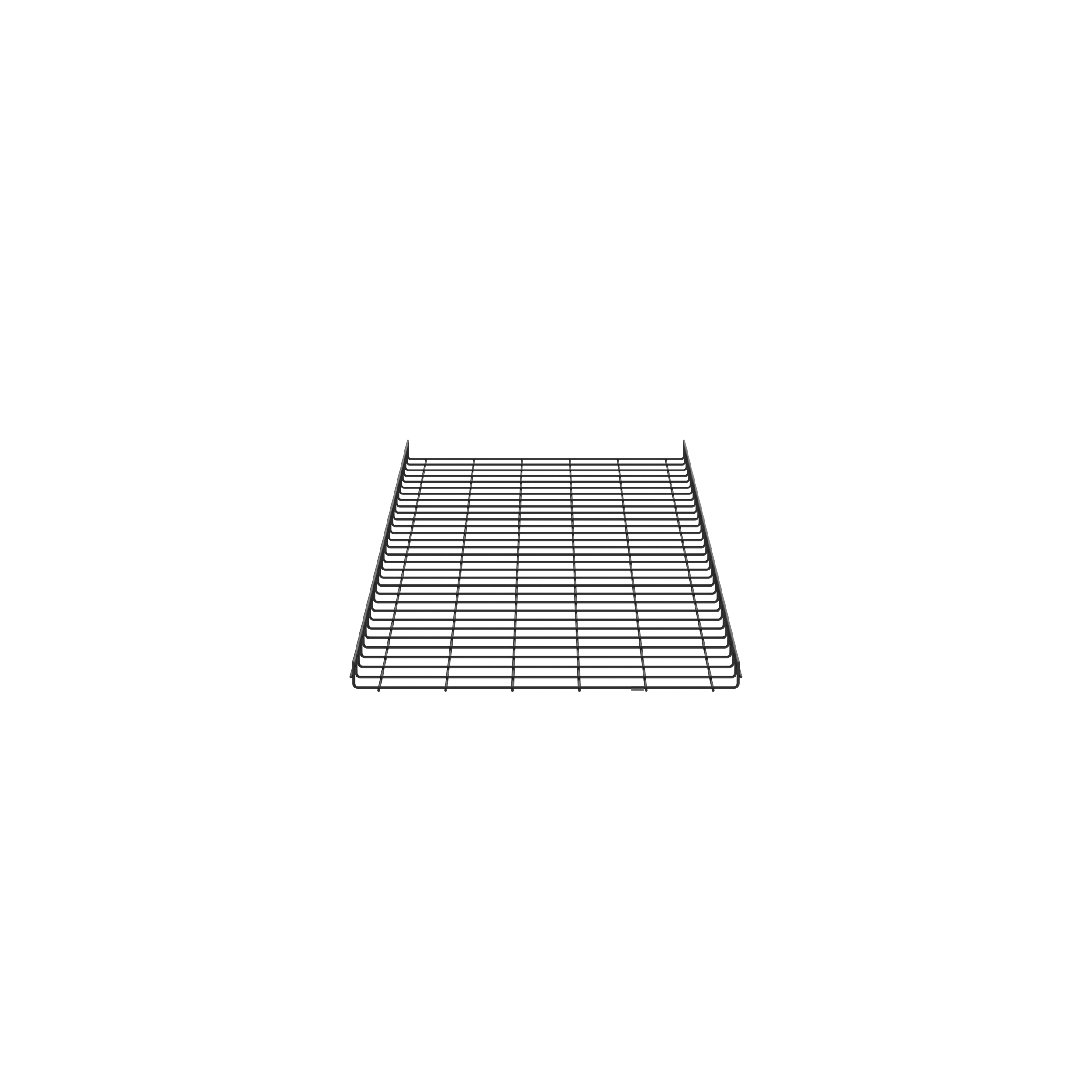 【PWB2X30BL】WIRE BASKET 2" H X 30" W, BLACK