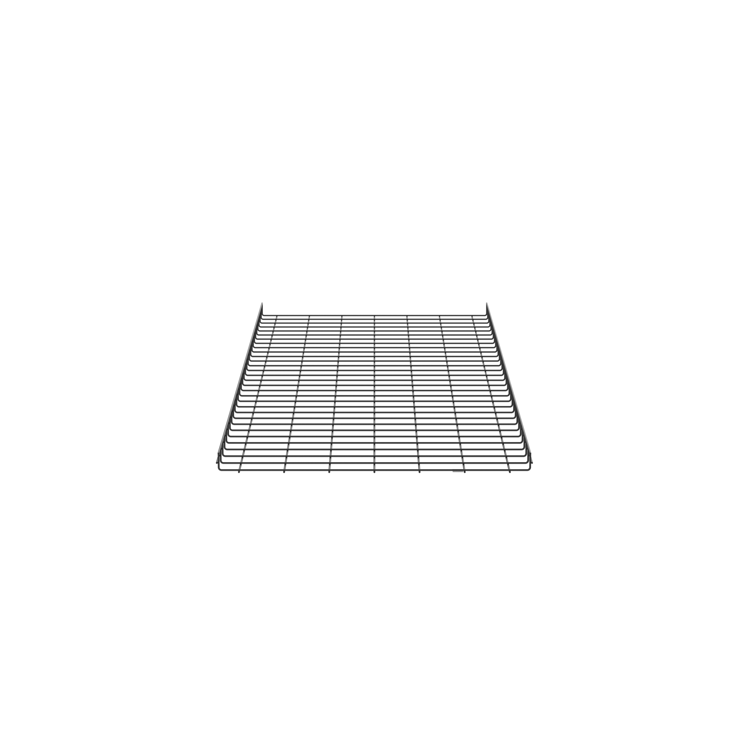 【PWB2X36BL】WIRE BASKET 2" H X 36" W, BLACK