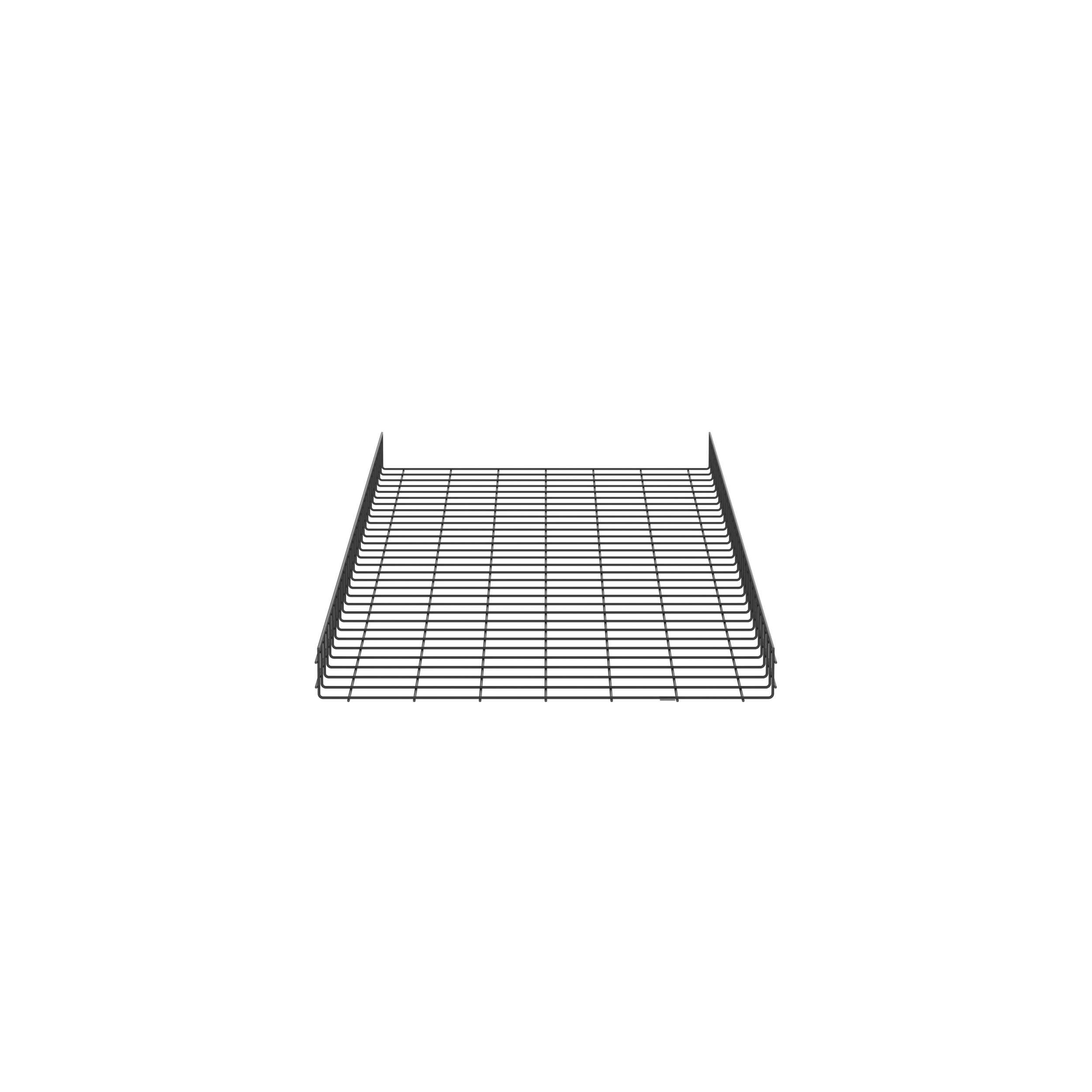 【PWB4X36BL】WIRE BASKET 4" H X 36" W, BLACK
