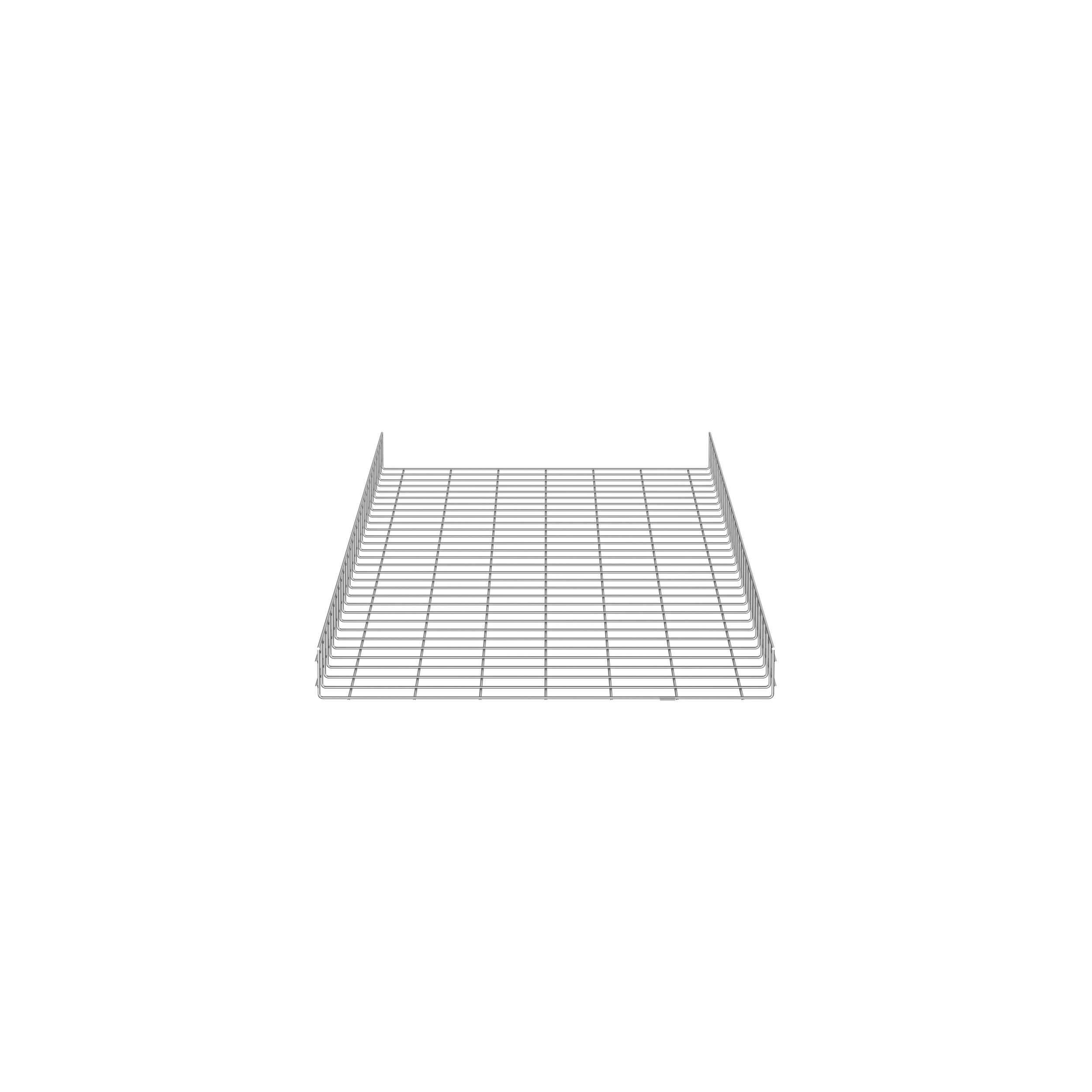 【PWB4X36EZ】WIRE BASKET 4" H X 36" W, ELECTR