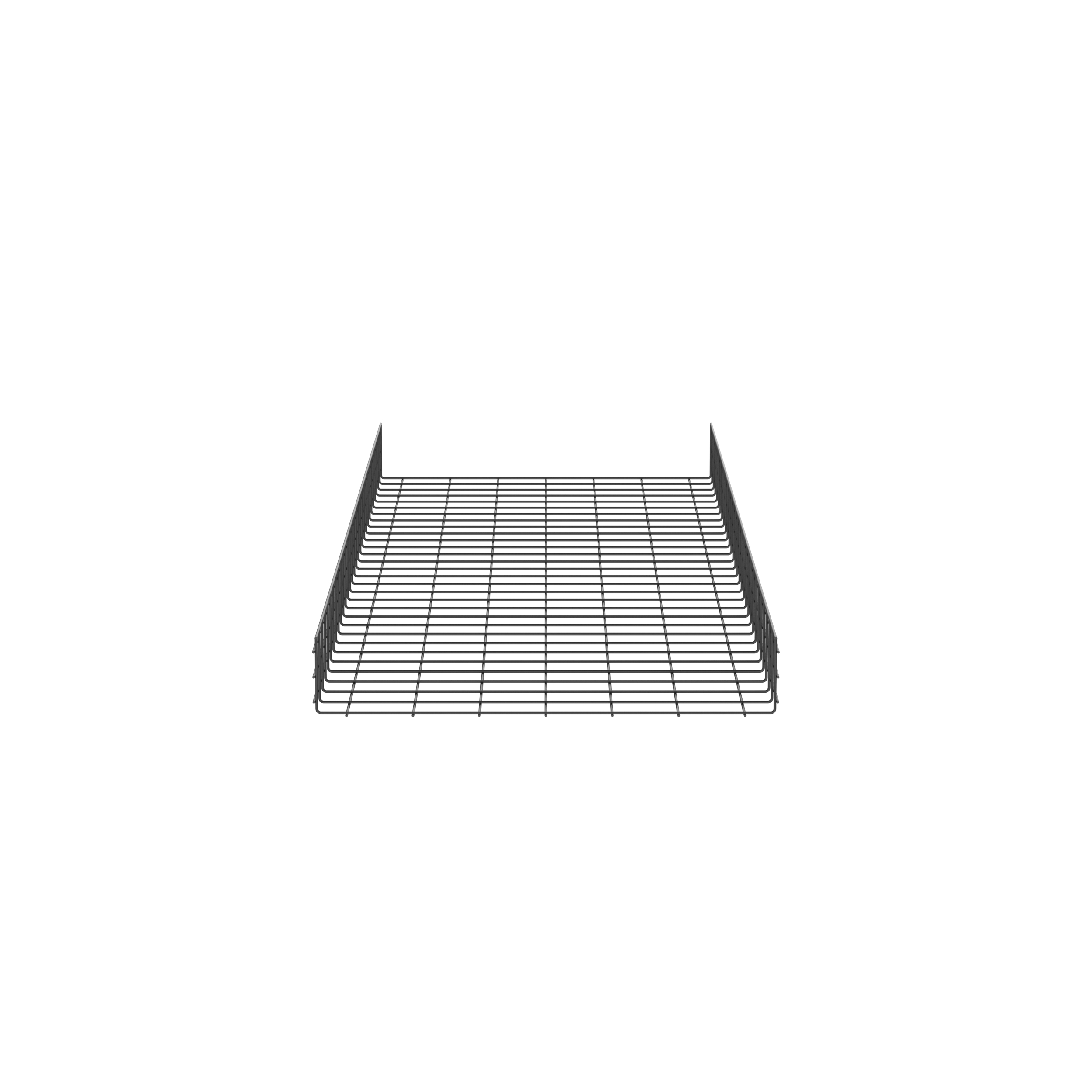 【PWB6X36BL】WIRE BASKET 6" H X 36" W, BLACK