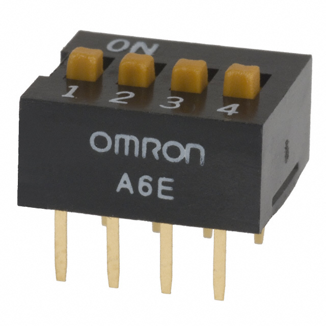 【A6E-4104-N】SWITCH SLIDE DIP SPST 0.025A 24V