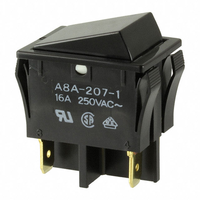 【A8A-207-1】SWITCH ROCKER DPST 16A 125V
