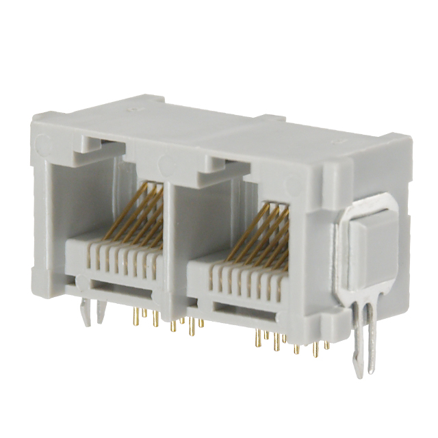 GANGJACK 2PORT RT< 8P8C GREY 50U【GAX-2-88-50】