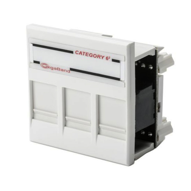 INSERT RJ45 JACK TRIPLE TO IDC【RJ45S3C6-FW】