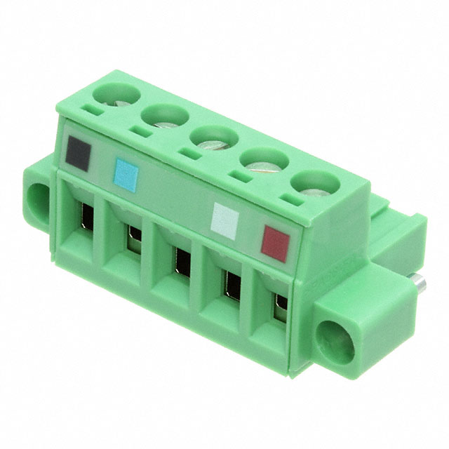 【XW4B-05C1-H1-D】TERM BLOCK PLUG 5POS STR 5.08MM