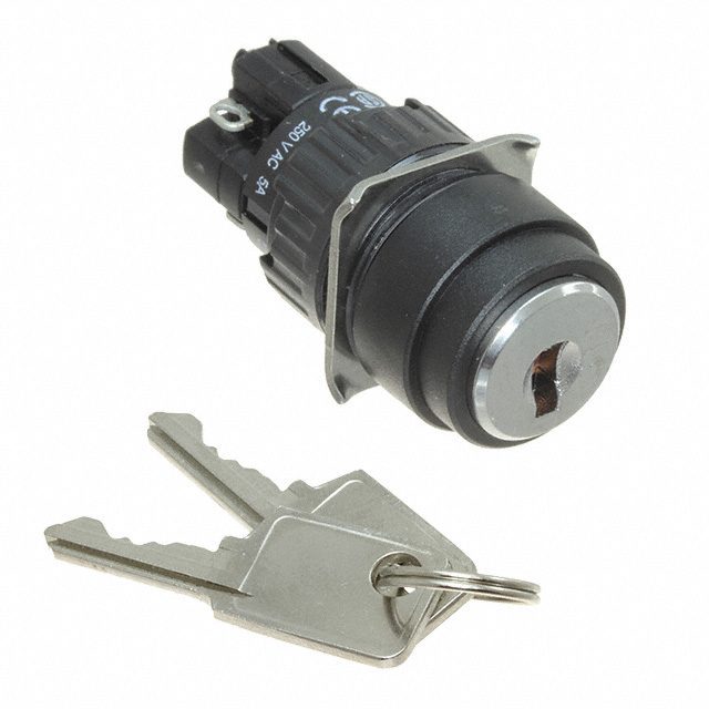 【51-235.025D】SWITCH KEYLOCK 2POS DPST 5A 250V