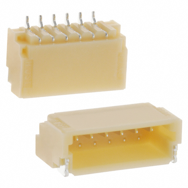 【SM06B-SRSS-TB】CONN HEADER SMD R/A 6POS 1MM