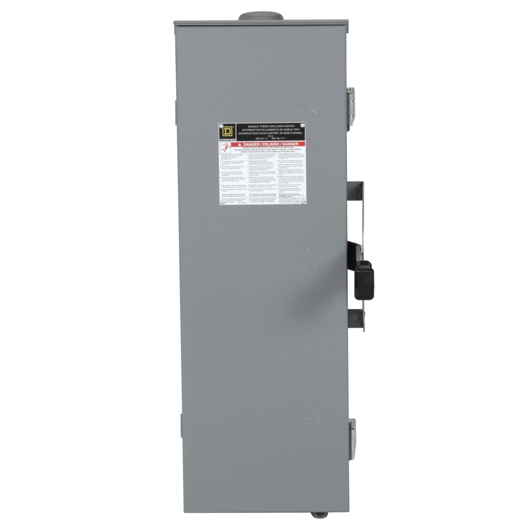 【DT362RB】SWITCH FUSIBLE DT 600VAC 60A 3P