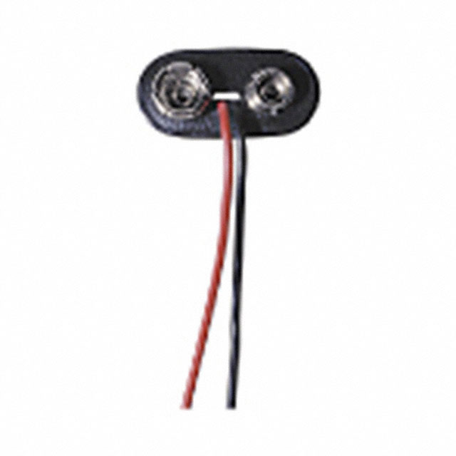BATT CONNECTOR SNAP 9V 3" LEADS【BS3T】