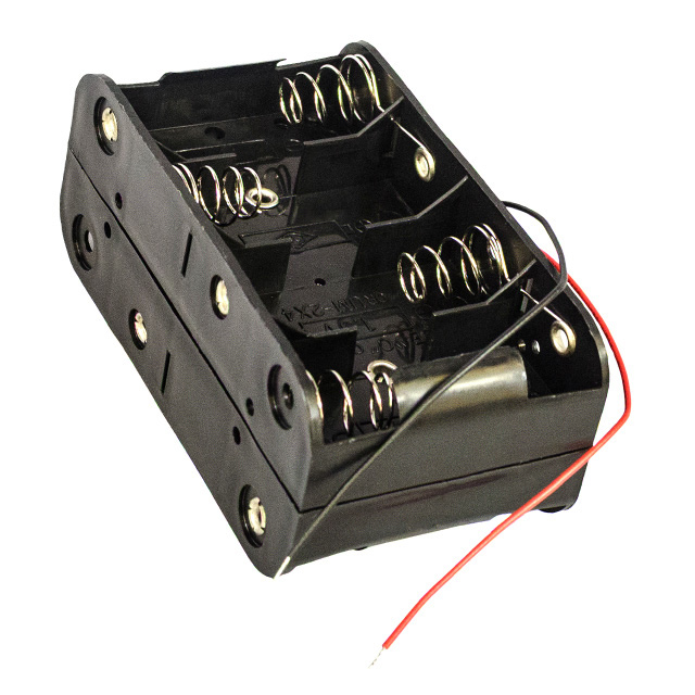 BATTERY HOLDER C 8 CELL 6" LEADS【BH48CW】
