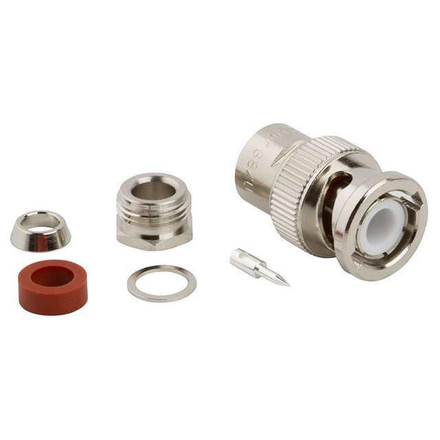 CONN RPBNC PLUG STR 50 OHM PUSH【000-14625】