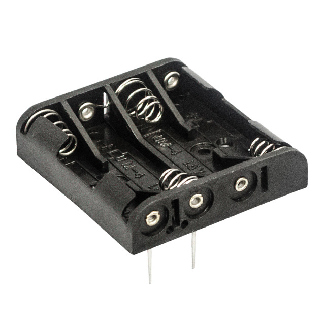 【BC4AAAPC】BATTERY HOLDER AAA 4 CELL PC PIN