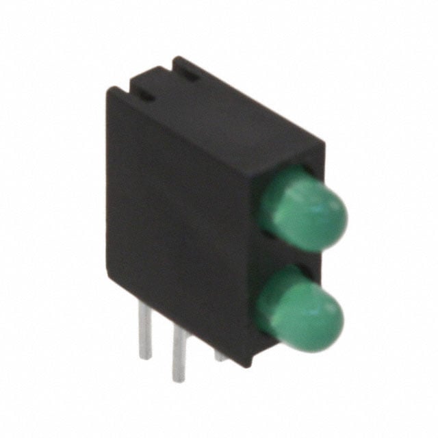 【WP934EB/2GD】LED CBI 3MM BI-LVL GRN RA