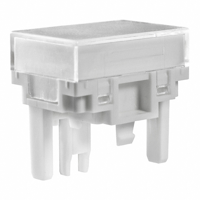 CAP PUSHBUTTON RECT CLEAR/WHITE【AT4163JB】