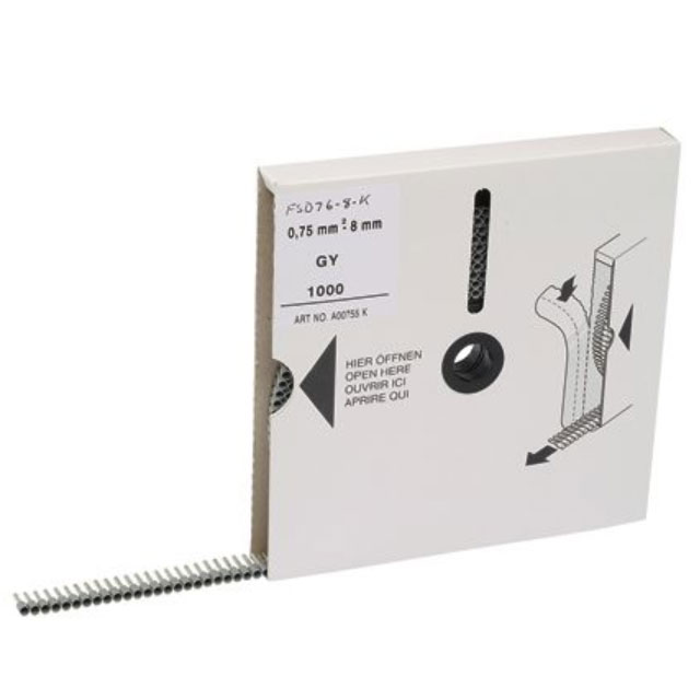CONN FERRULE DIN 18AWG GRAY【FSD76-8-K】