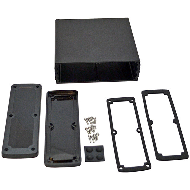 BOX ALUM BLACK 7"L X 6.65"W【EXN-23365-BKP】