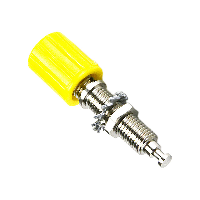 【CT2234-4】CONN BIND POST KNURLED YELLOW