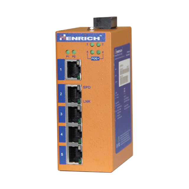 【HES5A-4E-SFP-VL】NETWORK SWITCH-UNMANAGED 5 PORT